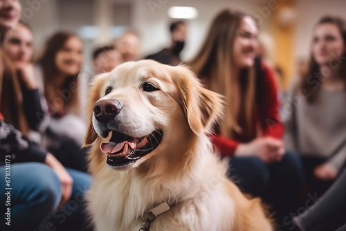 Heartwarming Dog Adoption Event At Community Center. Сoncept Pet Agility Competition, Puppy Training Workshop, Responsible Pet Ownership Seminar, Pet Adoption Fair