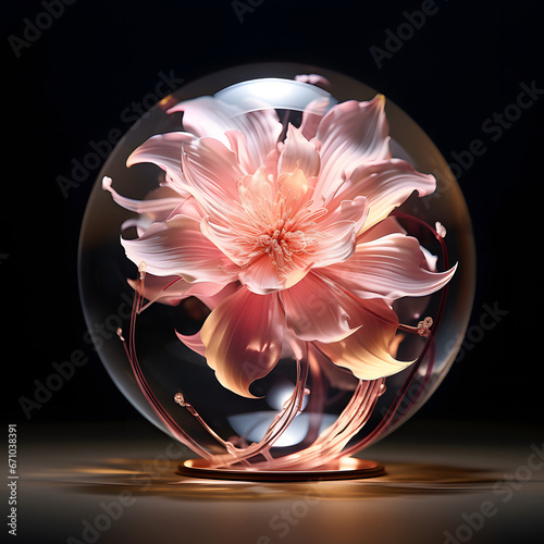 flower in a glass