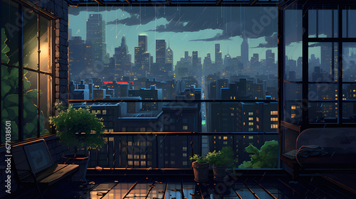 night city view