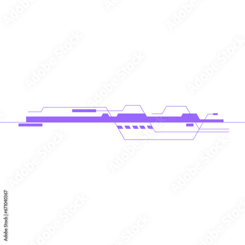 Technology Futuristic Border