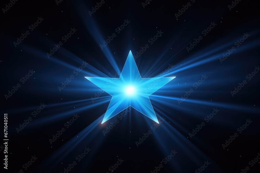 Blue Star Flare Effect Blue Star Flare Effect
