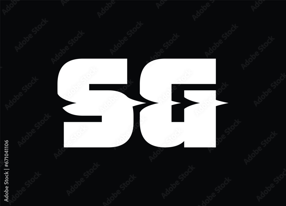 sg letter logo and monogram logo sg letter logo and monogram logo