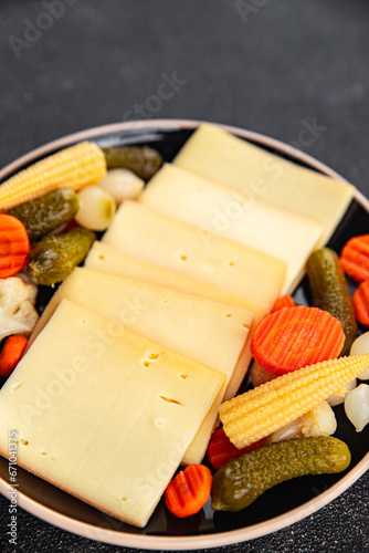 raclette cheese meal vegetable snack eating cooking appetizer meal food snack on the table copy space food background rustic top view