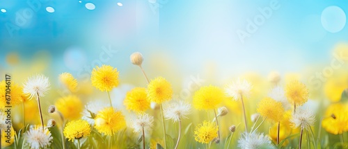 Beautiful colorful summer spring natural flower background © Tymofii