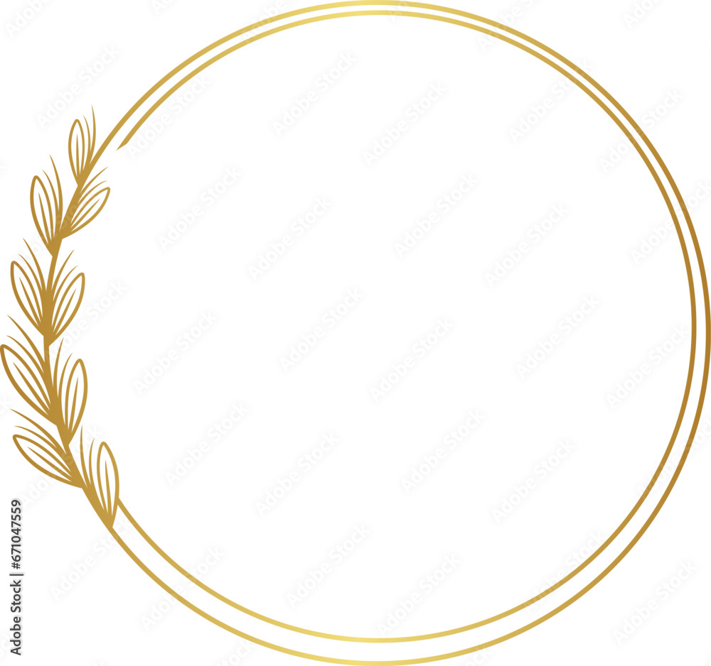 Luxury leaf circle for wedding Luxury leaf circle for wedding
