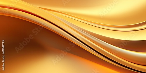 Golden wave with layers gold shape