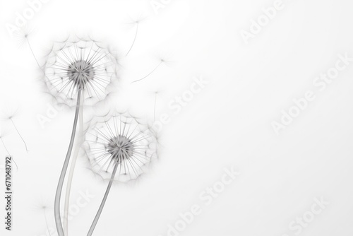 Two Dandelion Flowers
