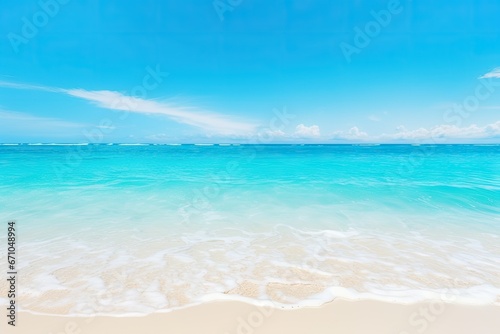 Paradise beach with white sand and crystal clear water