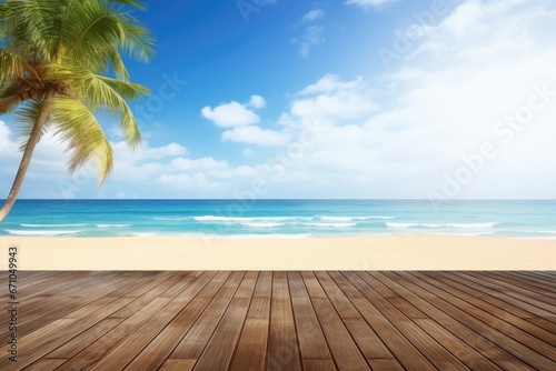 Summer panoramic landscape nature of tropical beach