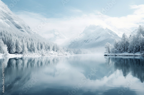 view of the lake and icebergs © Putra