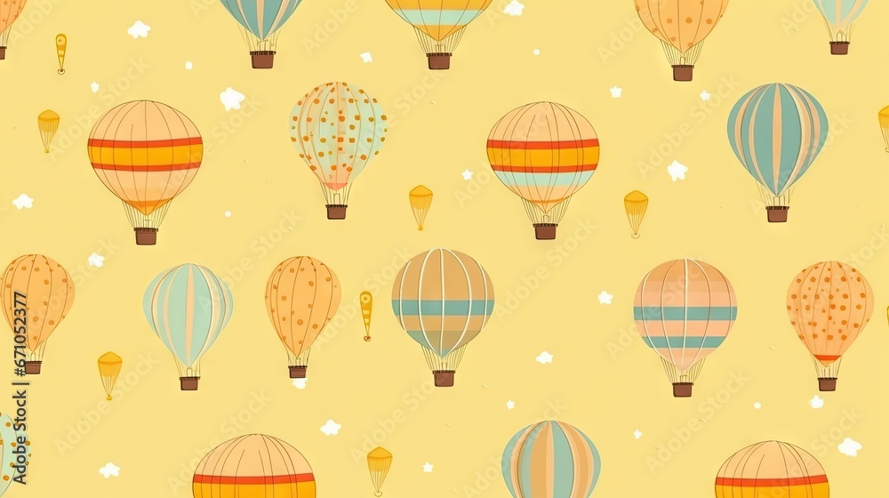 a lot of hot air balloons flying in the sky together. generative ai a lot of hot air balloons flying in the sky together. generative ai