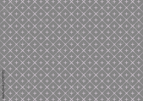 Pattern symbol white on gray graphic shapes geometric texture tribal illustration backdrop wallpaper vintage style retro classic decorative publication textile cloth rug mosaic tile