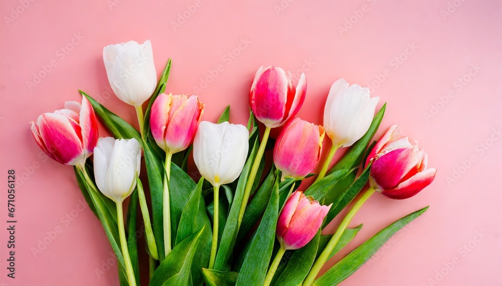 bouquet of tulips for Valentine's Day