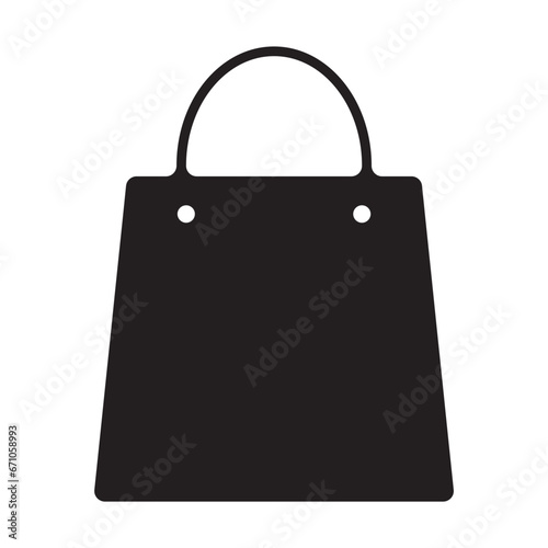 Vector symbol of a shopping bag.