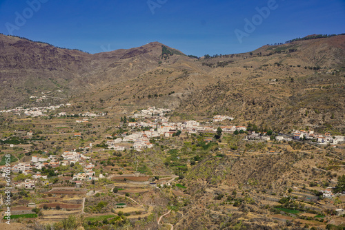 The town of Tejeda is located in the center of Gran Canaria. With its white-fronted houses and balconies, it is considered one of the most beautiful towns in Spain.