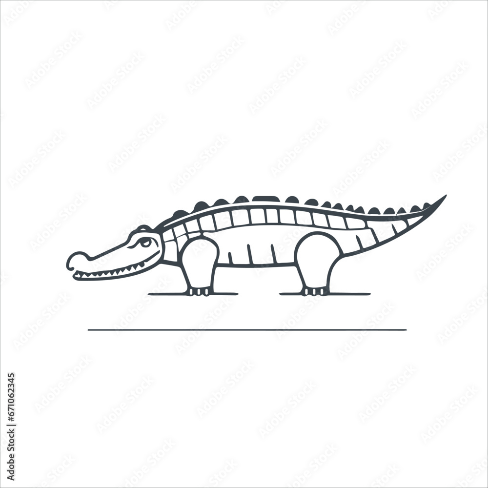 Crocodile head concept icon design illustration Crocodile head concept icon design illustration