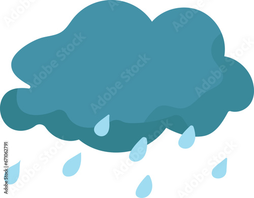 Rain weather illustration