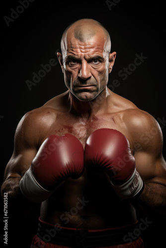 Middle aged Boxer Portrait