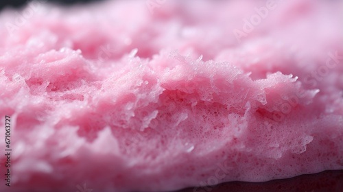 Captivating swirls of fuchsia frosting cascade over a luscious dessert, tempting the senses with its sugary sweetness