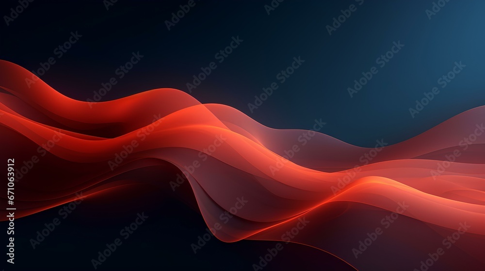 3D wavy background with dynamically emitted particles 3D wavy background with dynamically emitted particles