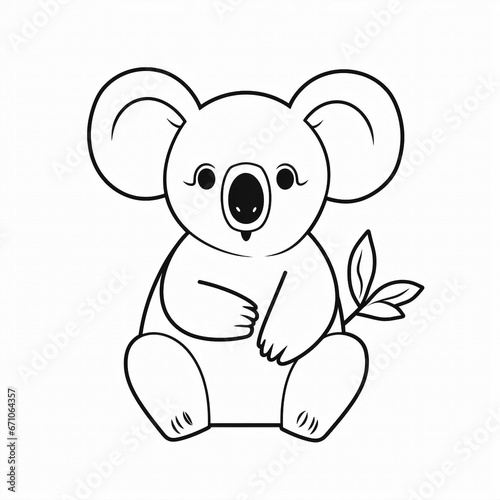 Zeichnung/ Ausmalbild - Koala