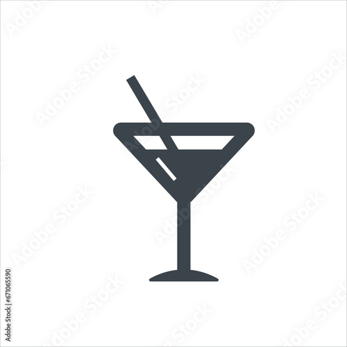 Martini Glass icon stock illustration