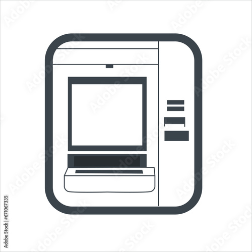 ATM Machine Icon stock illustration