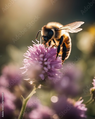 Bee on flower  © Faris