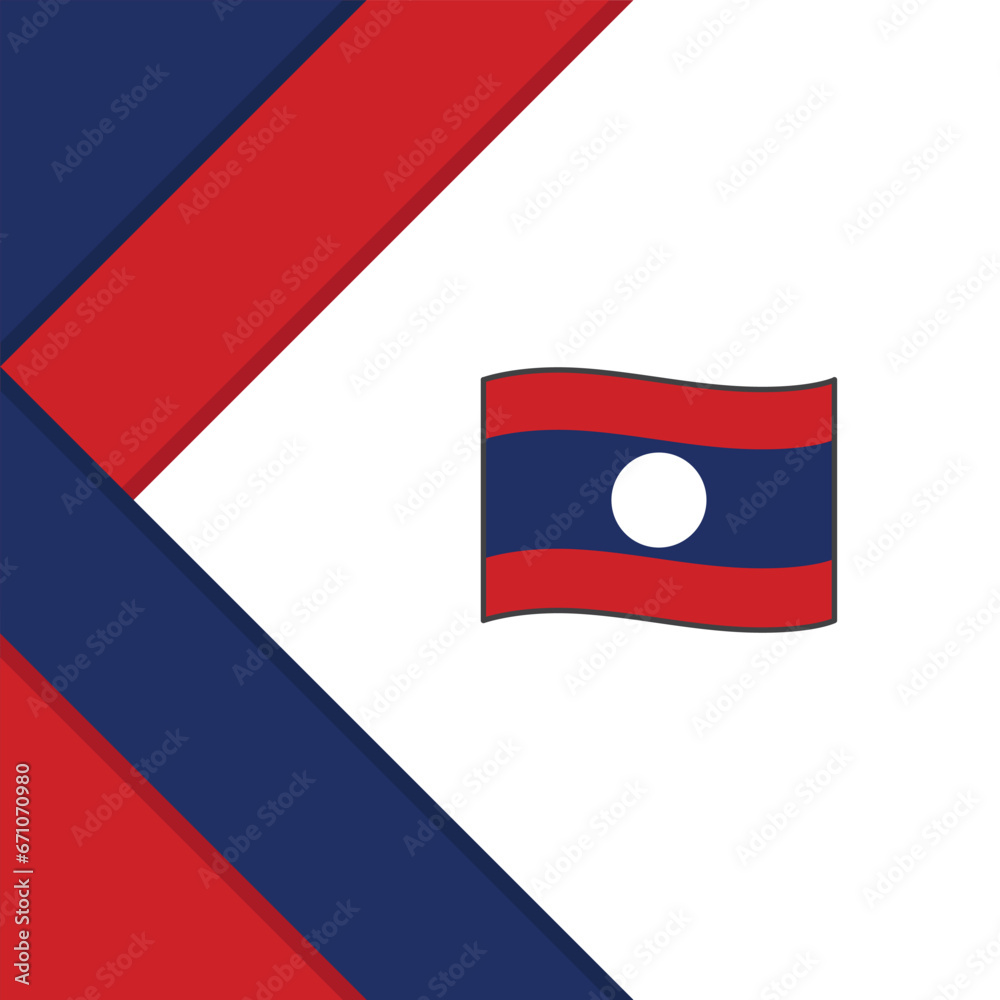 Laos Flag Abstract Background Design Template. Laos Independence Day Banner Social Media Post. Laos Illustration Laos Flag Abstract Background Design Template. Laos Independence Day Banner Social Media Post. Laos Illustration