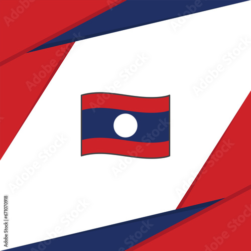 Free Download Laos Flag Abstract Background Design Template. Laos Independence Day Banner Social Media Post. Laos - GFXLoad