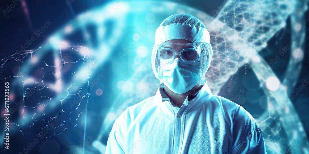 Medical doctors of the future surrounded by AI and technological advances. Medical doctors of the future surrounded by AI and technological advances.