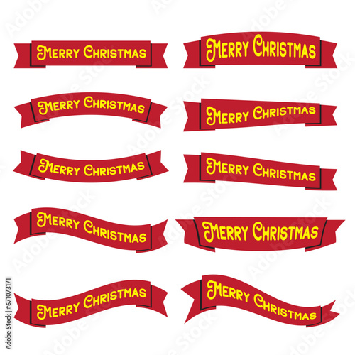 The merry christmas tag for holiday concept