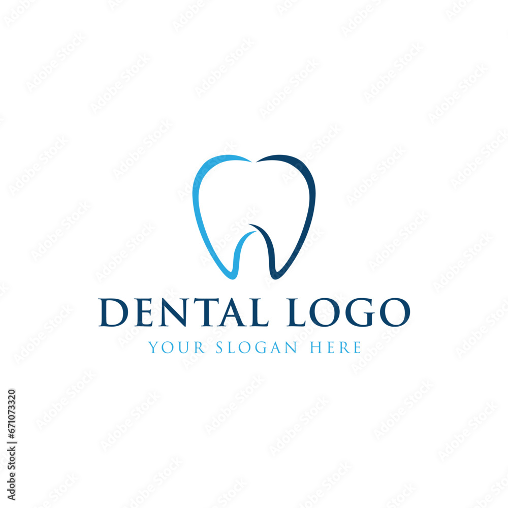 Creative dental abstract logo template design. Logo for dentist, clinic center, dental care and business. Creative dental abstract logo template design. Logo for dentist, clinic center, dental care and business.