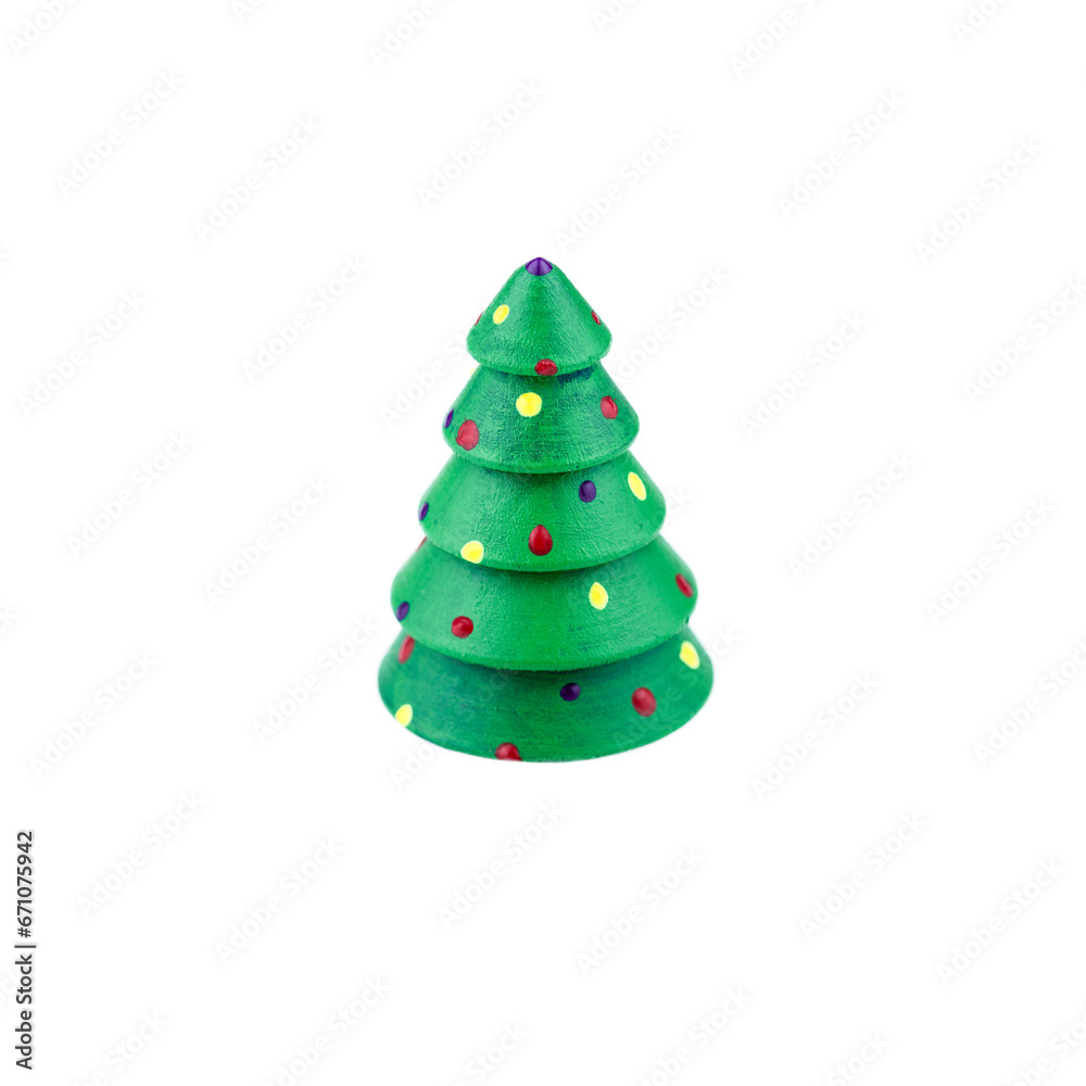 Christmas Tree Isolated on a White Background. Christmas Tree Isolated on a White Background.