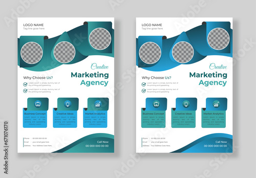 Corporate Business Flyer design template,
vector illustration template in A4 size.
