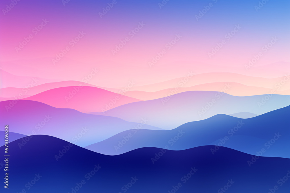 Gradient Sky and Beautiful Hills, Ideal for Website Backgrounds and Inspiring Digital Designs.