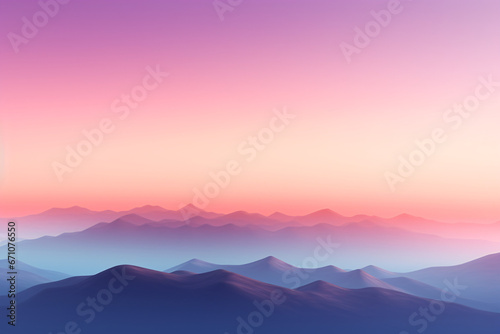 Gradient Sky and Beautiful Hills, Ideal for Website Backgrounds and Inspiring Digital Designs. © Akash