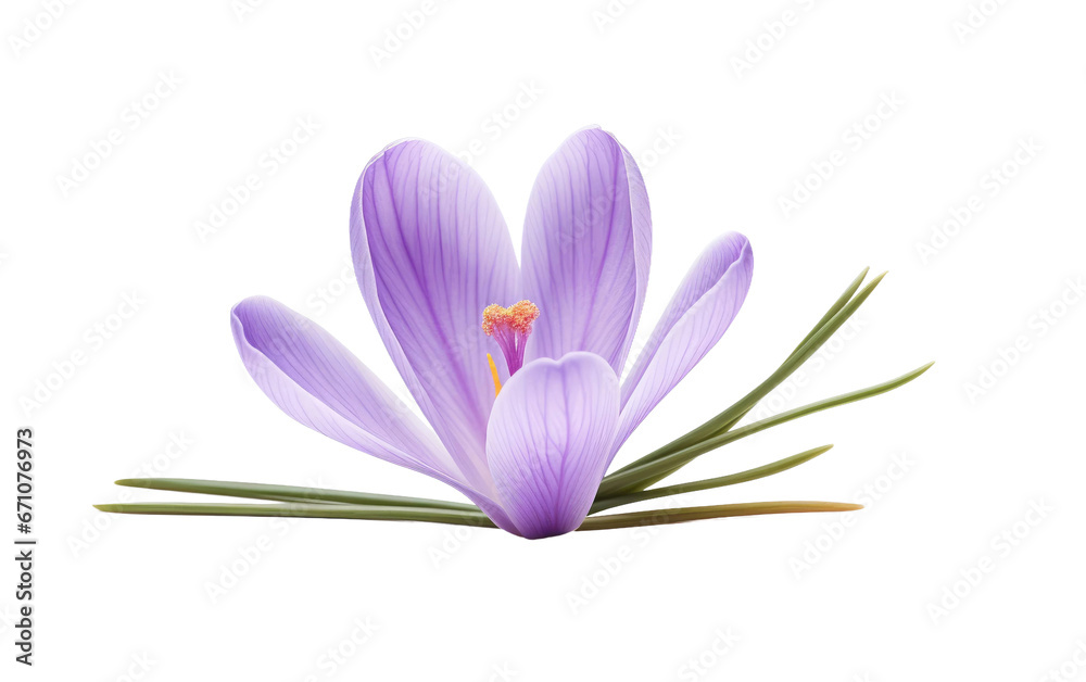 Purple Crocus Flower Blooming Transparent PNG