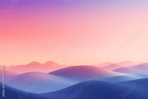 Gradient Sky and Beautiful Hills, Ideal for Website Backgrounds and Inspiring Digital Designs