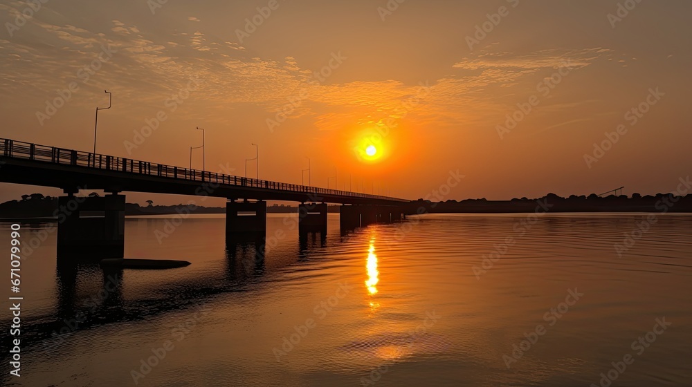 Sunrise_at_Adomi_Bridge