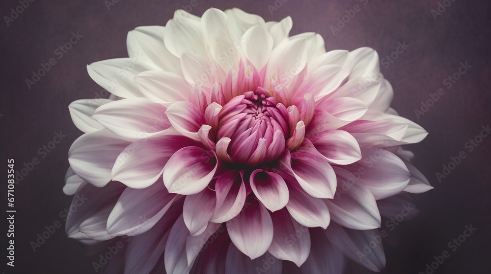 a large pink and white flower with a dark back ground. generative ai a large pink and white flower with a dark back ground. generative ai