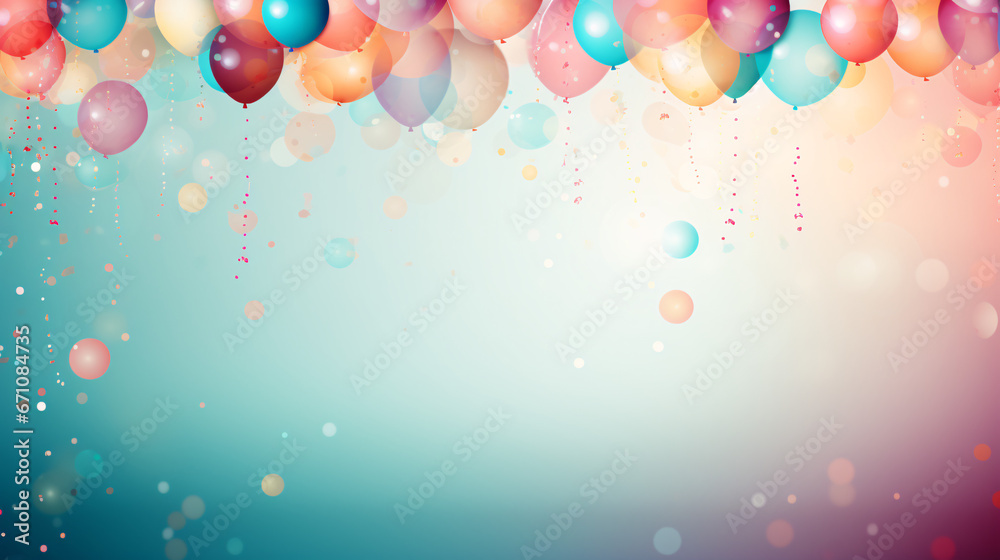 Cheerful Birthday Vibes Background Perfect for Joyful Celebrations and Festive Presentations.