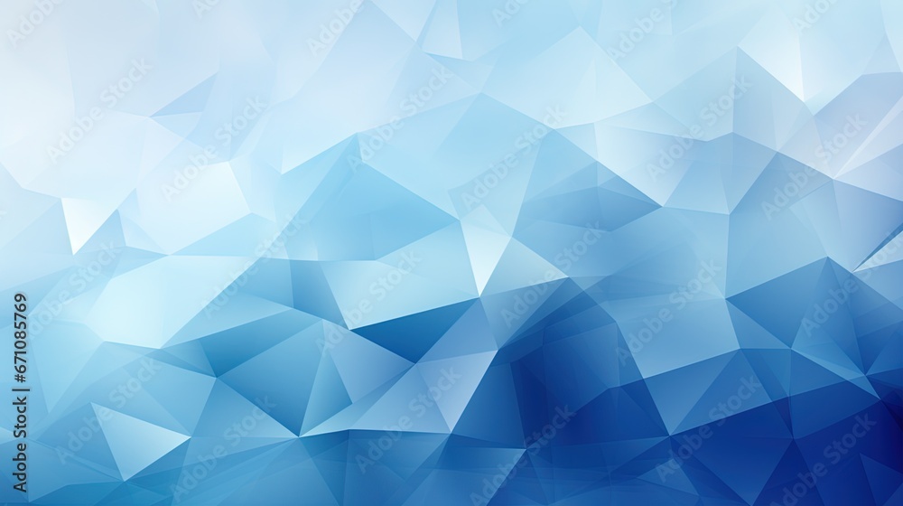  a blue abstract background consisting of triangular shapes and lines of varying sizes.  generative ai