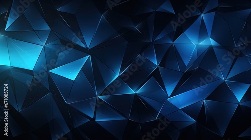  a blue abstract background with a lot of small triangles on it. generative ai