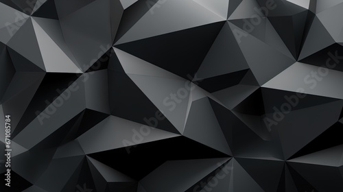  a black and white photo of a very low poly design. generative ai