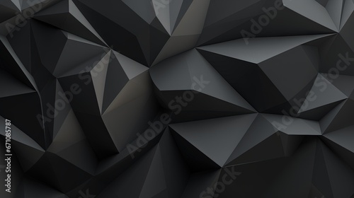  a black background with a lot of small triangles on it. generative ai