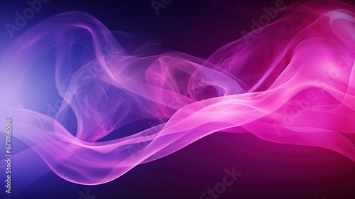  a pink and purple smoke background with a black background and a blue background. generative ai