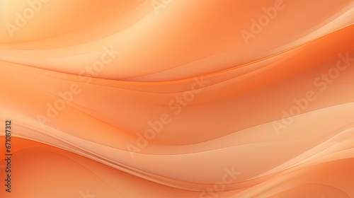  an orange background with wavy lines in the middle of it. generative ai