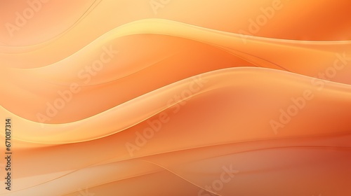  an orange and yellow background with wavy lines and curves on it. generative ai