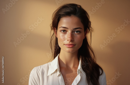 Portrait of a young working woman